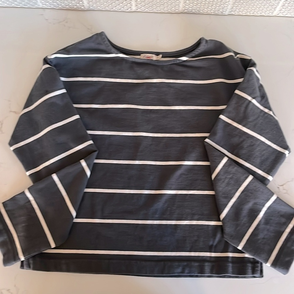 Faherty Rugby Jersey Long-Sleeve Tee - Osprey Stripe